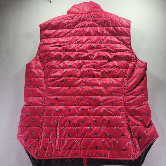 Ariat Women Quilted Red Diamond Lightweight Insulated Outdoors Vest Size M - Picture 8 of 9